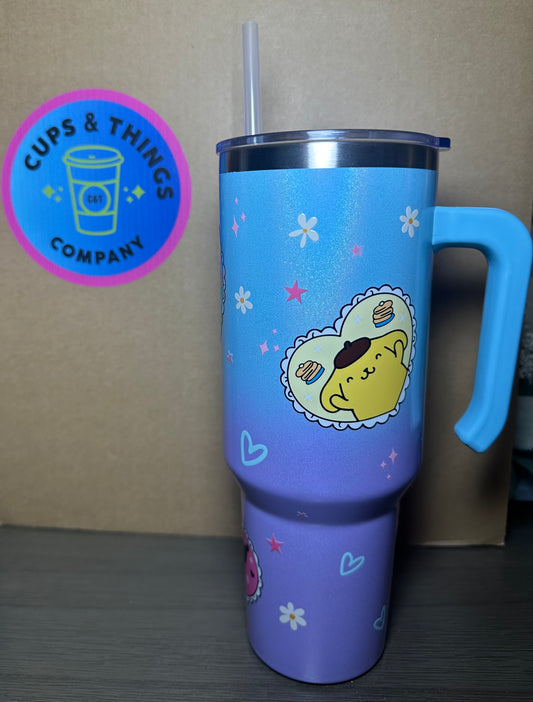 Hello Kitty Friends Blue and Purple 40 oz Tumbler