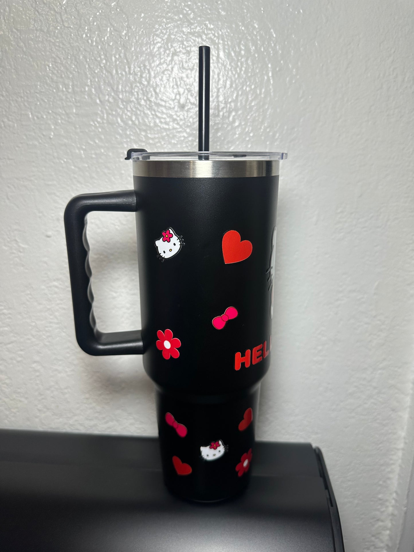 Hello Kitty 40 oz Black Tumbler