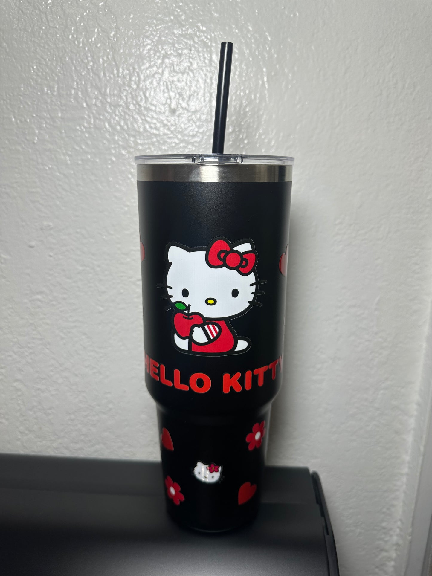 Hello Kitty 40 oz Black Tumbler