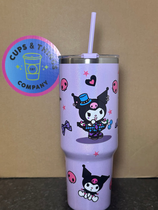 Kuromi Hearts 40 oz Tumbler