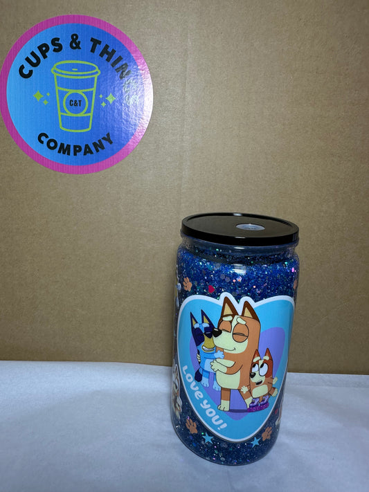 Bluey 16 oz Snow Globe Cup Plastic