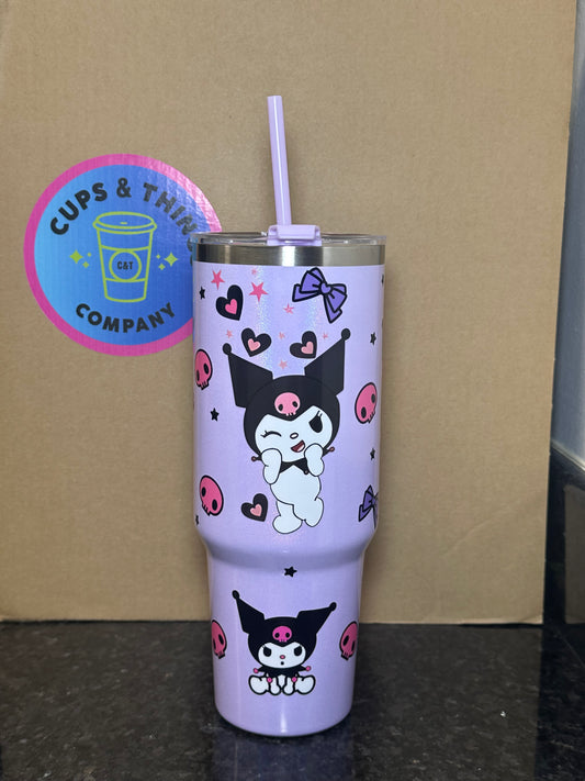 Kuromi Skulls 40 oz Tumbler
