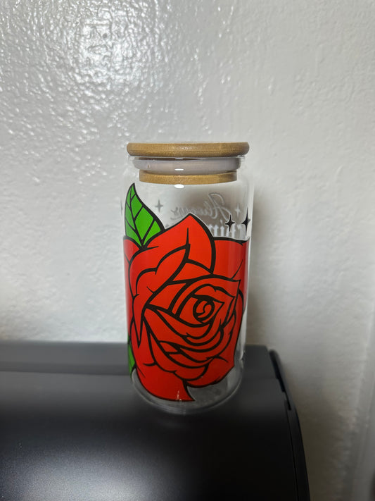 Chingona 16 oz Glass Cup