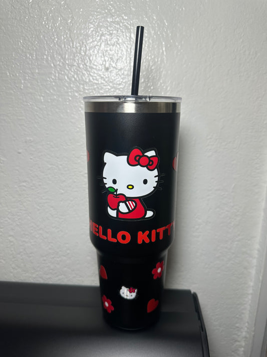 Hello Kitty 40 oz Black Tumbler