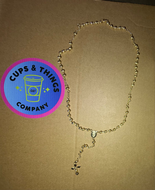 14K Gold Plated Rosary